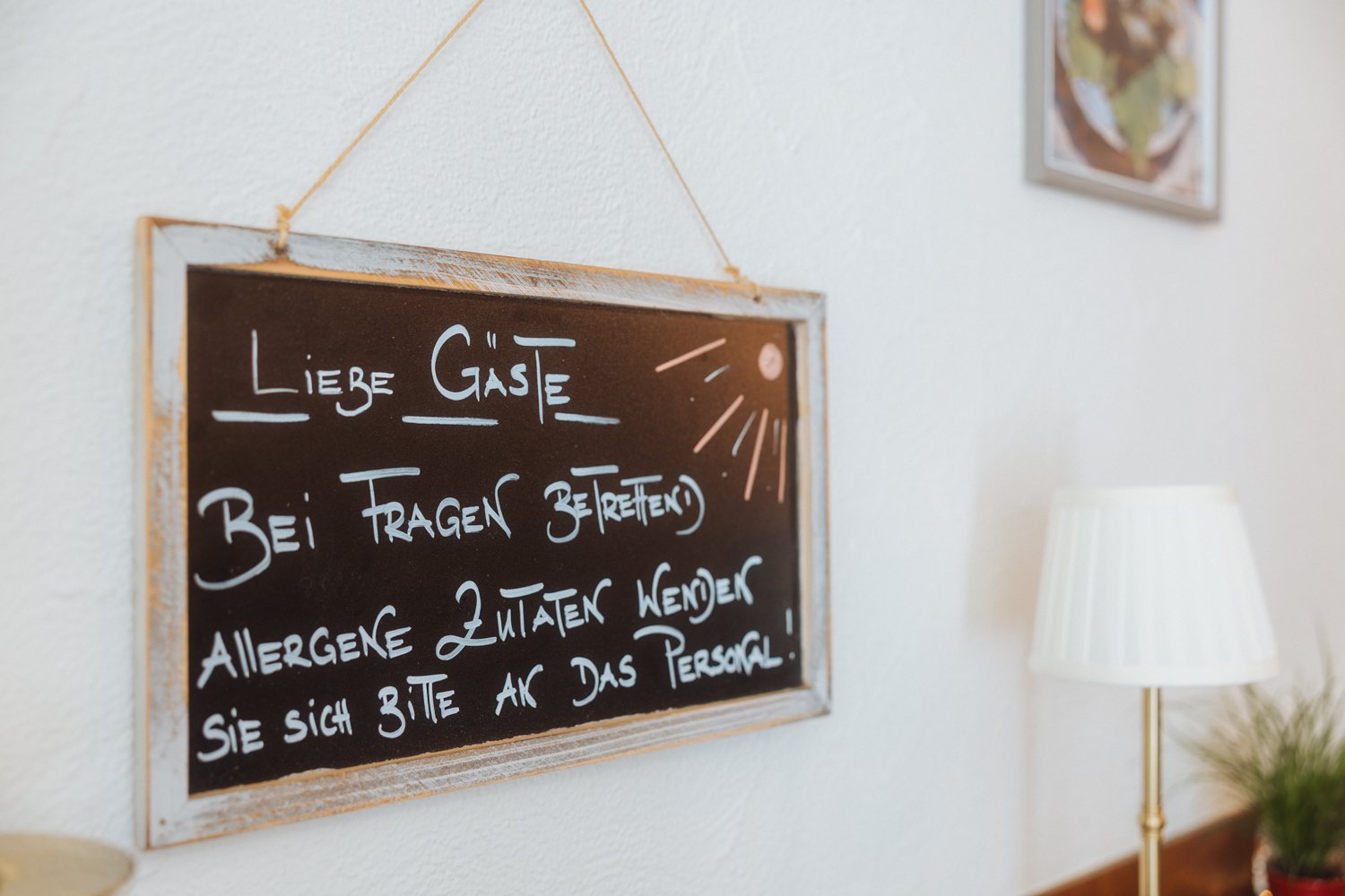 Gästewillkommen & Allergenhinweis